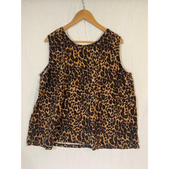 Jessica London cheetah print tank top - Picture 3 of 3